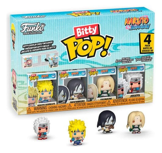 Naruto Bitty POP! Vinyl Figure 4-Pack Display (12) 2,5 cm 1