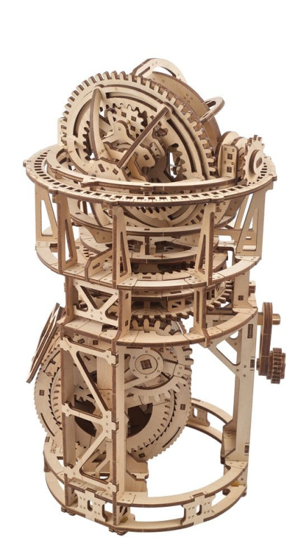 Ugears 3D Wooden Puzzle Sky Watcher Tourbillon Table Clock 14