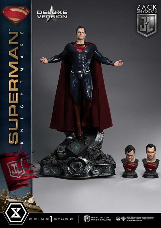 Zack Snyder's Justice League Real Elite Masterline Series Statue 1/3 Superman Knightmare Color Editi 9