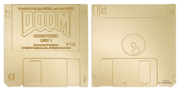 Doom Replik Floppy Disk Gold Plated Limited Edition 6