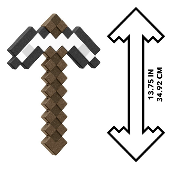 Minecraft Roleplay Replica Iron Pickaxe 35 cm 2