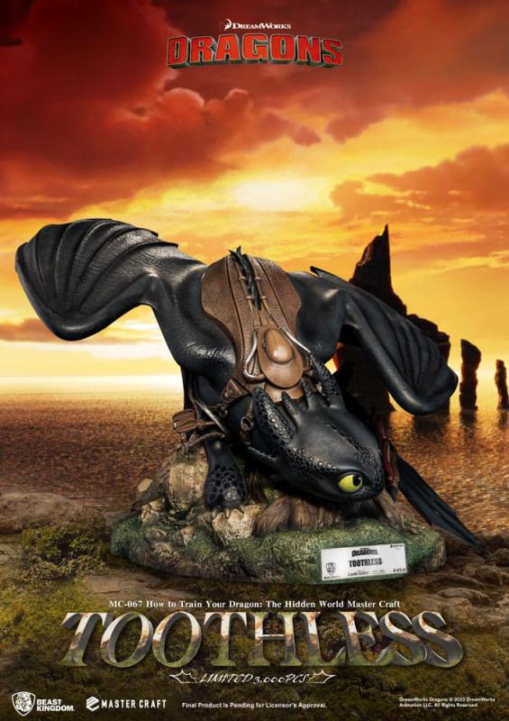 How To Train Your Dragon Master Craft Statue Toothless 24 cm