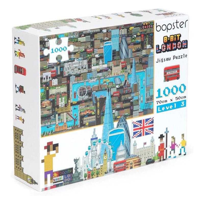 8-Bit Pixel Puzzle London Level 3 1000 Pieces