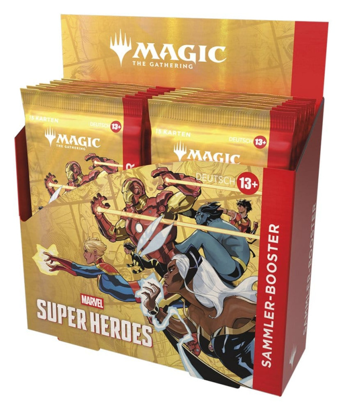 Magic the Gathering Marvel Super Heroes Collector Booster Display (12) german