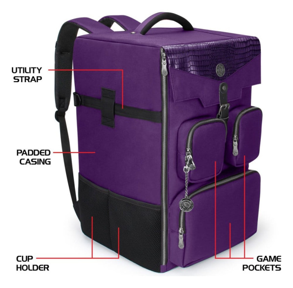 Enhance Board Game Backpack Collector's Edition Purple 3
