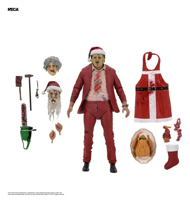 Texas Chainsaw Massacre Ultimate Action Figure Santa Leatherface 18 cm 1