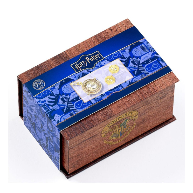 Harry Potter: Hermoine Potions Time Turner Necklace and Earrings Gift Set (Golden Tone) 3