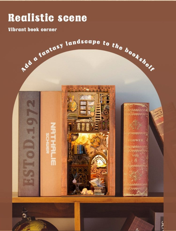 Book Nook Eternal Bookstore 23 x 11 cm 8