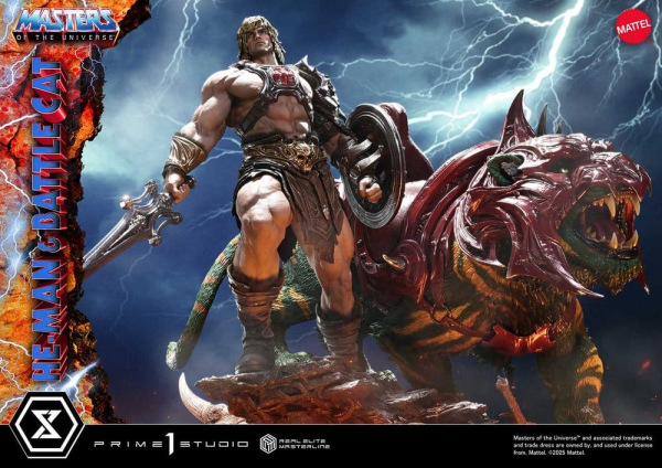 Masters of the Universe Real Elite Masterline Series Statue 1/4 He-Man & Battle Cat 86 cm 13