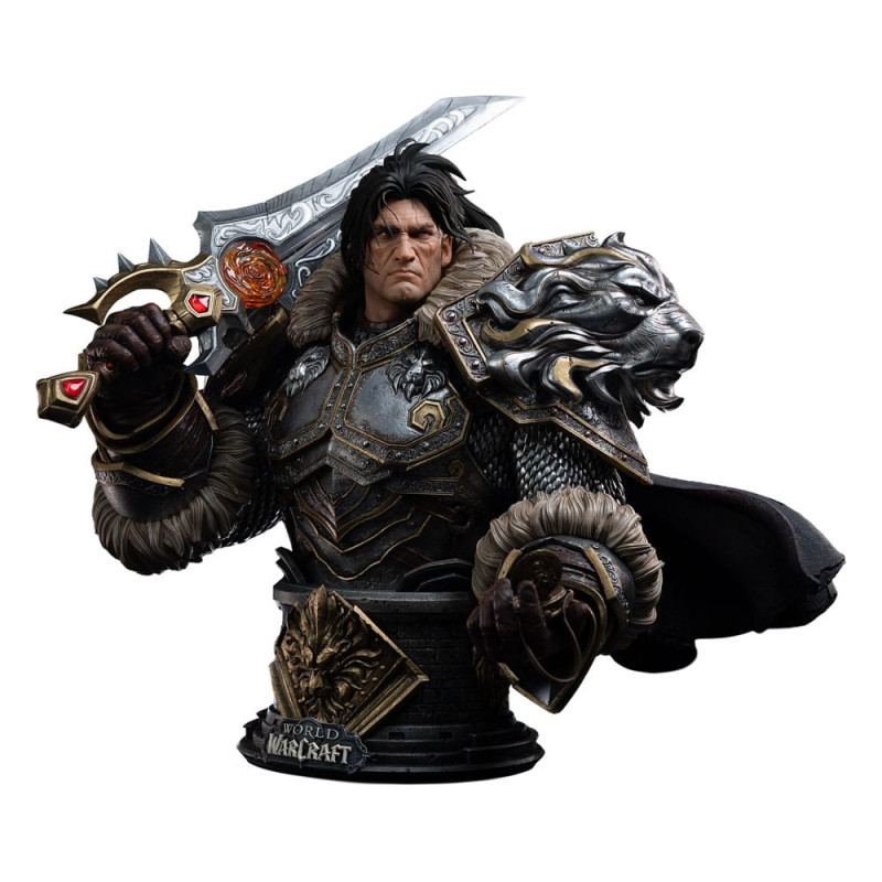 World of Warcraft Bust 1/3 Varian Wrynn 46 cm