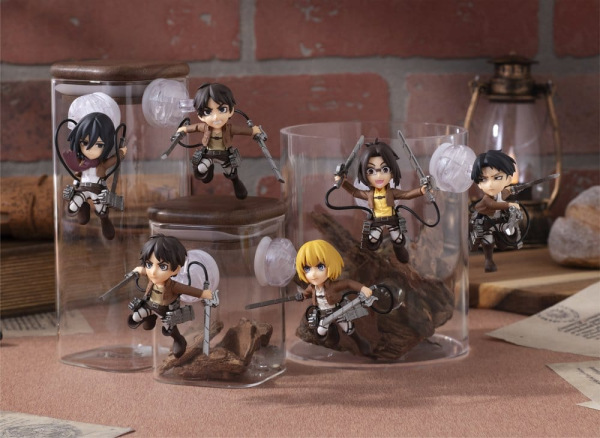 Attack on Titan Tobimas Mini Figures Pack of 6 (with gift) 8