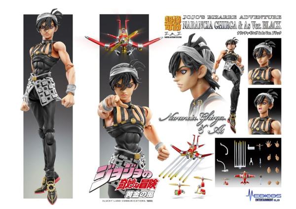 JoJo's Bizarre Adventure Part 5: Golden Wind Action Figure Chozokado (Narancia Ghirga & As Ver. Blac