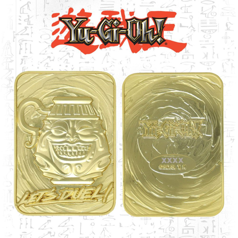 Yu-Gi-Oh! Replica Card Pot of Greed (gold plated) 7