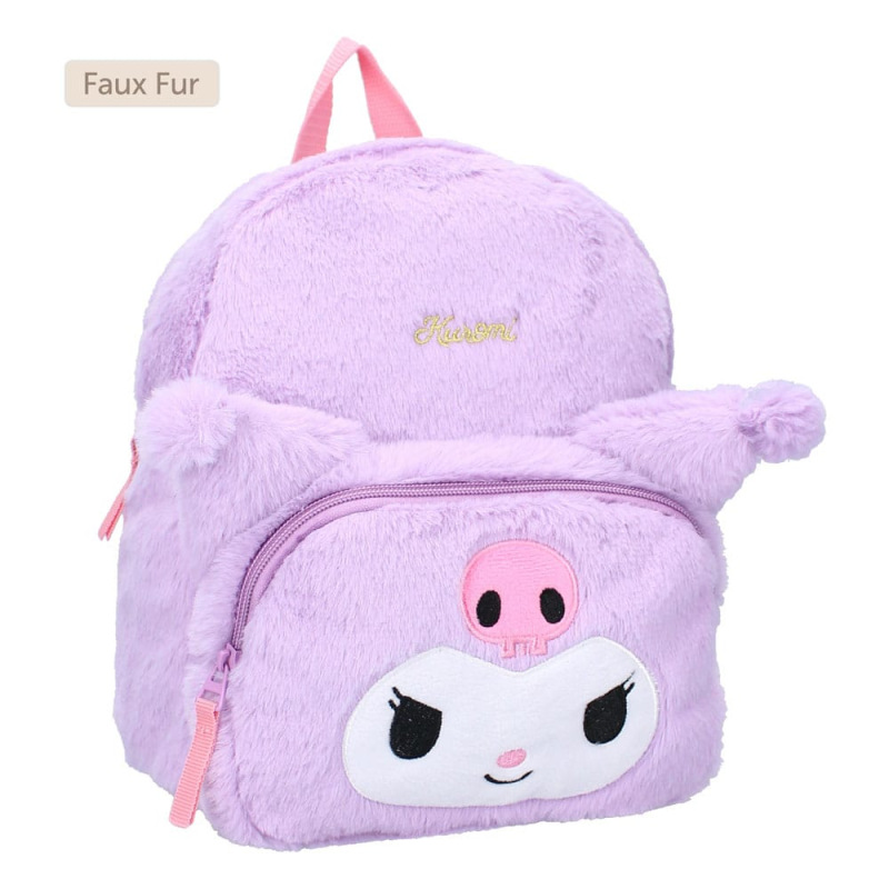 Sanrio Backpack Kuromil Fluffy Festival Purple 26 cm 1