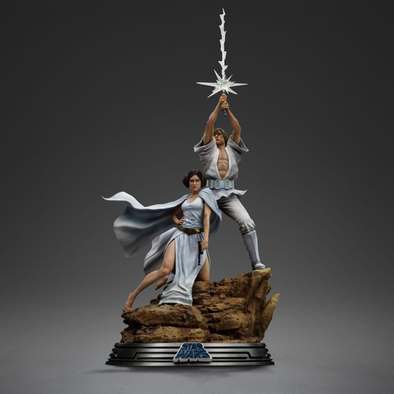 Star Wars Deluxe Art Scale Statue 1/10 Luke and Leia 41 cm 1