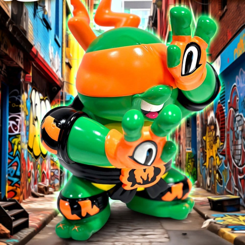 Teenage Mutant Ninja Turtles x Grape Brain Vinyl Figure Michelangelo 24 cm 2