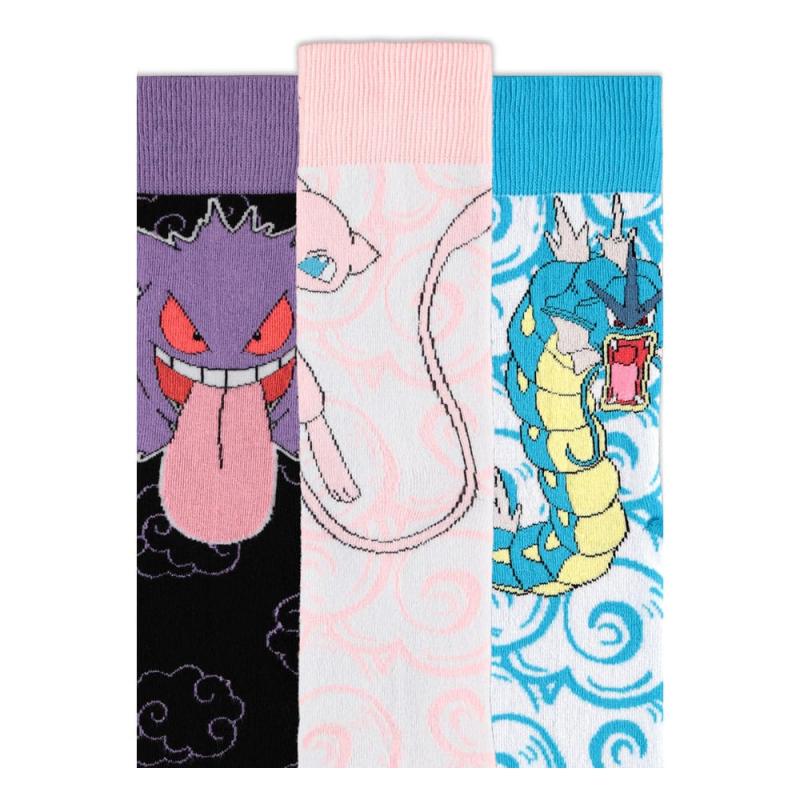 Pokémon Socks 3-Pack Crew 39-42 1