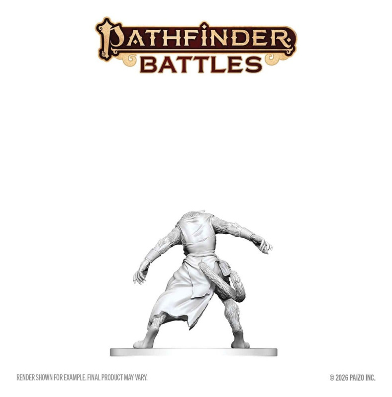 Pathfinder Battles Deep Cuts Unpainted Miniature Weretiger 13 cm 1