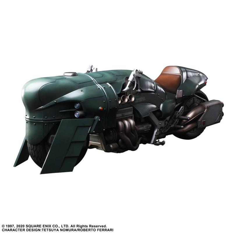 Final Fantasy VII Remake Play Arts Kai Action Figure & Vehicle Shinra Elite Security Officer & Bike