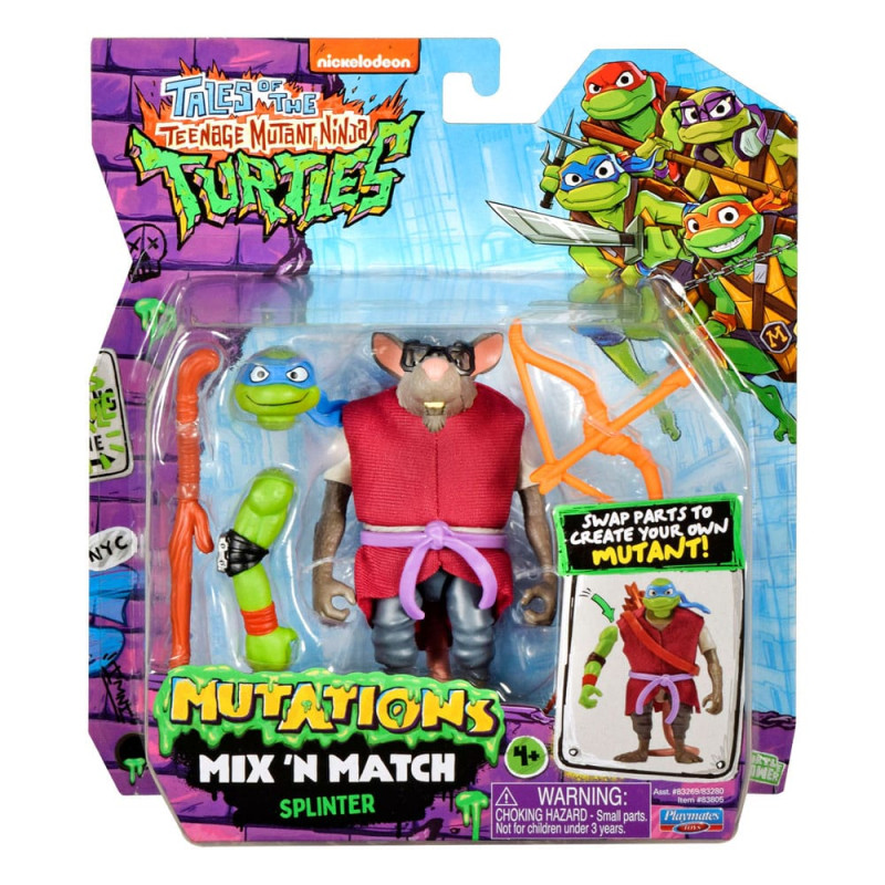 Tales of the Teenage Mutant Ninja Turtles Mix 'n Match Action Figure Splinter 12 cm 1