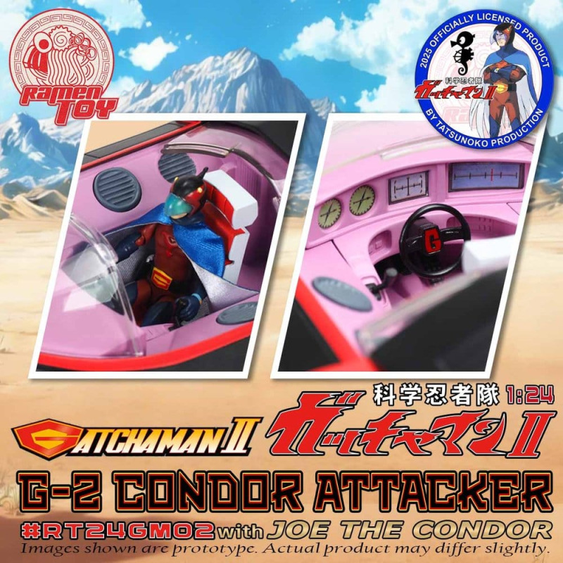 Gatchaman II Action Figure 1:24 Scale G-2 Condor Attacker with Joe the Condor 3