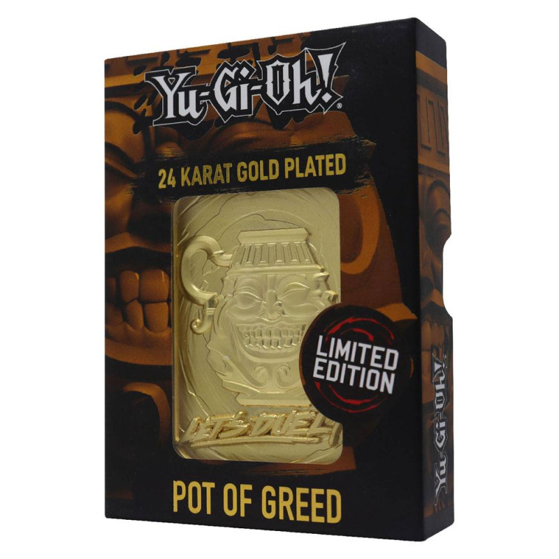 Yu-Gi-Oh! Replica Card Pot of Greed (gold plated) 1