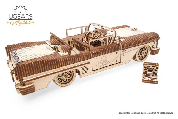Ugears 3D Wooden Puzzle Dream Cabriolet VM-05 8