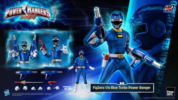 Power Rangers Turbo FigZero Action Figure 1/6 Blue Turbo Power Ranger 30 cm