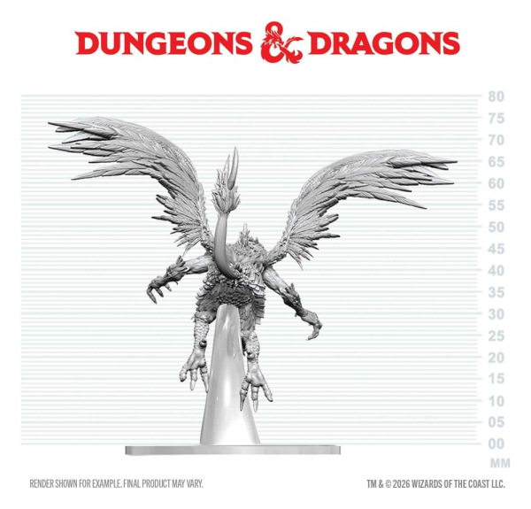 Dungeons & Dragons Nolzur's Marvelous Miniatures Unpainted Miniature Vrock 17 cm 1