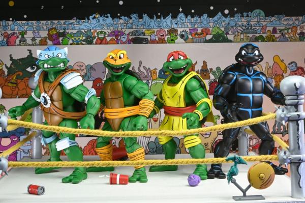 Teenage Mutant Ninja Turtles (Archie Comics) Action Figures 4-Pack Stump Wrestling Turtles 18 cm