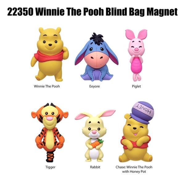Winnie the Pooh Magnets blind pack Series 1 Display (12) 2