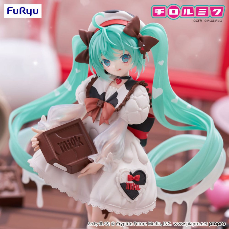 Hatsune Miku x Tirol Choco Trio-Try-iT PVC Statue Hatsune Miku Milk Ver. 18 cm 10