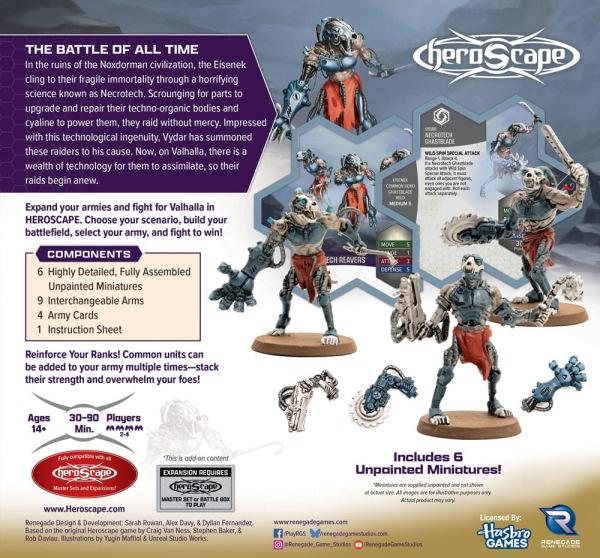 Heroscape Army Expansion Age of Annihilation Upgraded Necrotech Reavers (Common) *English Version* 1
