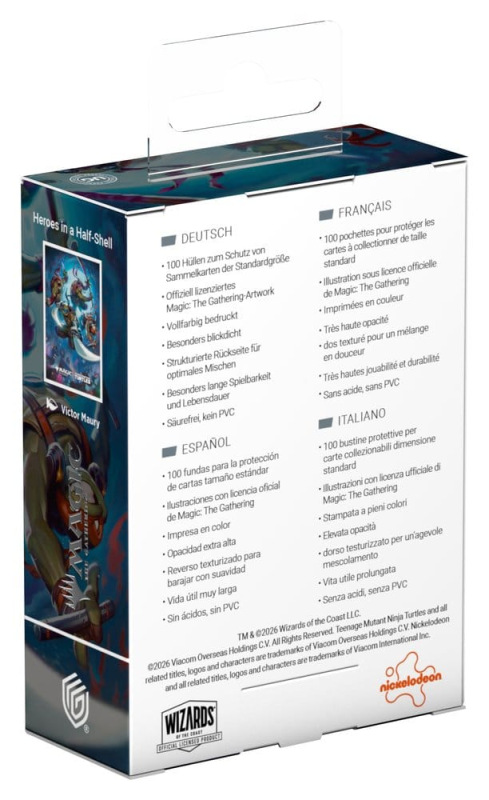 Ultimate Guard Art Sleeves Magic: The Gathering | Teenage Mutant Ninja Turtles - Heroes in a Half Sh 2