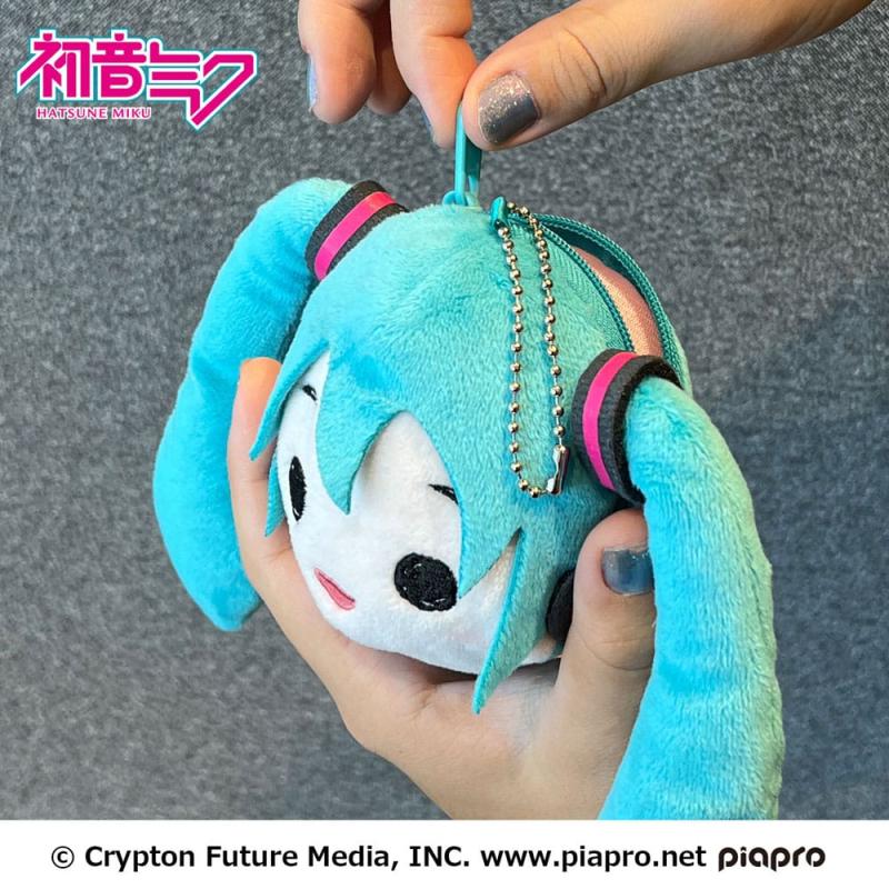 Hatsune Miku Plush Keychain Miku Face 13 cm