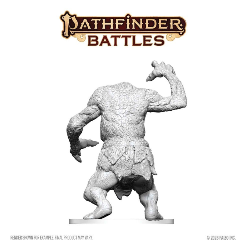 Pathfinder Battles Deep Cuts Unpainted Miniature Forest Troll 15 cm 1