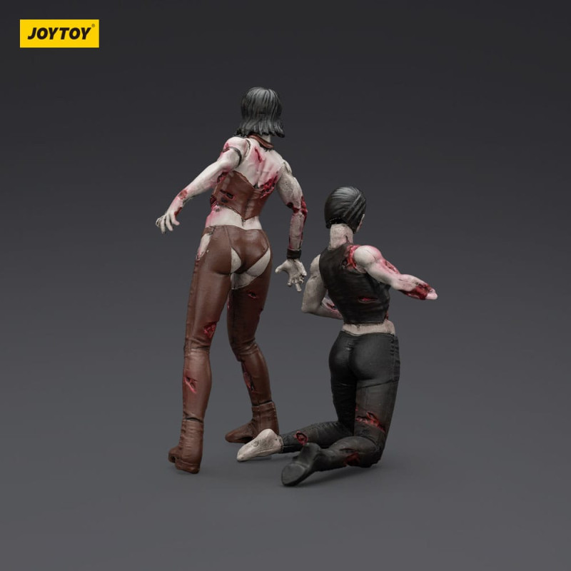 Zombie Dark Source Action Figures 2-Pack Female wrestlers 8 cm 2