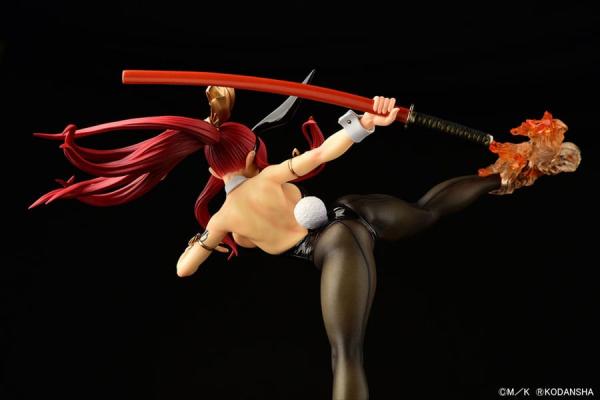 Fairy Tail Statue 1/6 Erza Scarlet High Kick Black Bunny Ver. 37 cm