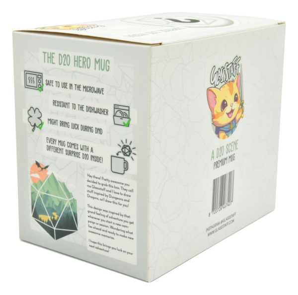 Glassstaff Gift Set Mug & Dice D20 A D20 Scene 1