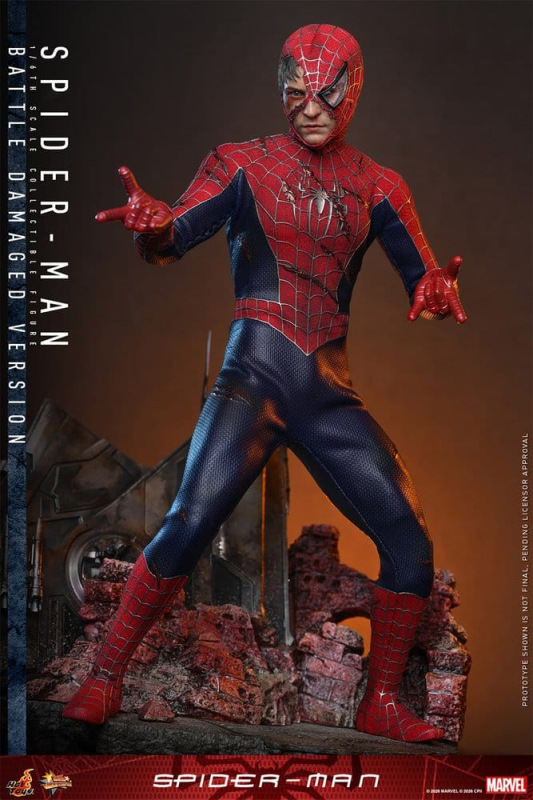 Spider-Man Movie Masterpiece Action Figure 1/6 Spider-Man (Battle Damaged Version) 30 cm 6