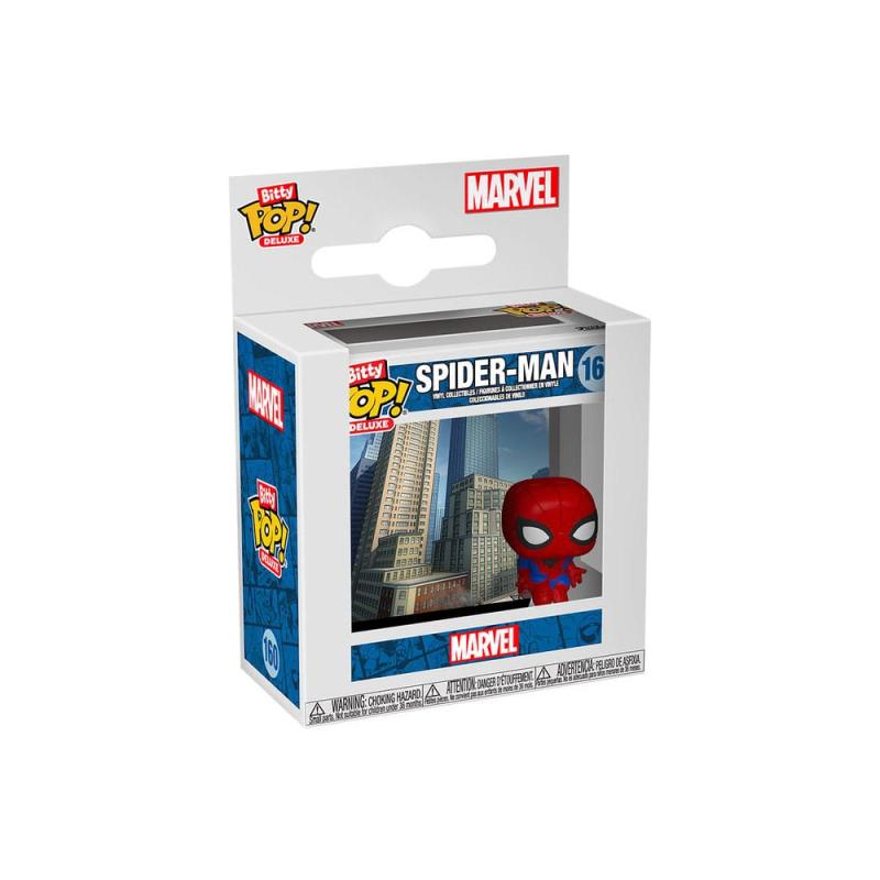 Spider-Man Bitty POP! Deluxe Vinyl Figure Spider-Man(Cityscape) Display (12) 2,5 cm