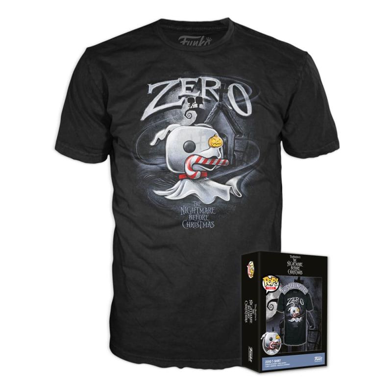 Nightmare Before Christmas Boxed Tee T-Shirt Zero w/Cane Size M