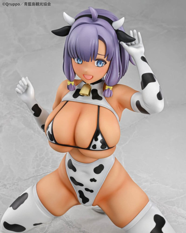 Nukitashi The Animation PVC Statue 1/5 Misaki Hotori Cow print costume Tanned Ver. 22 cm 3