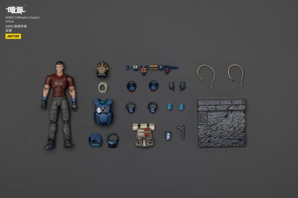 UNSC Dark Source Action Figur Infiltration Expert Arthur 7 cm 9