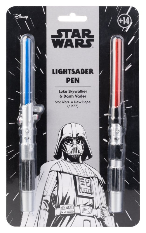Star Wars Set of 2 Lightsaber Pens Luke Skywalker & Darth Vader 1
