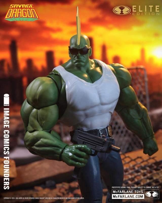 Savage Dragon Image Comics Founders Series McFarlane Elite Edition Action Figure Dragon 20 cm 14