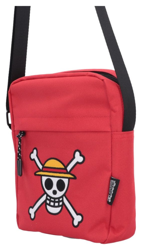 One Piece Crossbody Bag Luffy Jolly Roger (Red) 23 cm 1