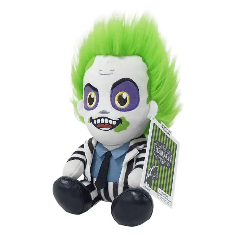 Beetlejuice Phunny Plush Figure Beetlejuice Sitting with Striped Outfit 18 cm 1