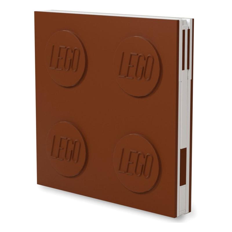 LEGO Notebook with Pen Brown