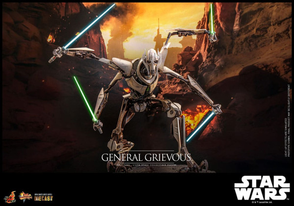 Star Wars Movie Masterpiece Diecast Action Figure 1/6 General Grievous 42 cm 9